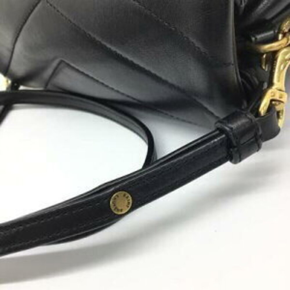 YVES SAINT LAURENT LOULOU BAG Shoulder Leather Black - Picture 9 of 9